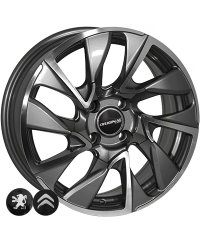 Replica Peugeot FR641 GMF R16 W6.5 PCD4x108 ET25 DIA65.1  
